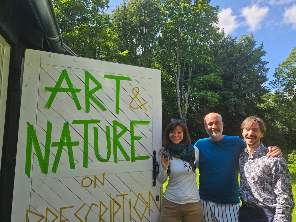 Art and Nature on Prescription participants in Lūznava, Latvia